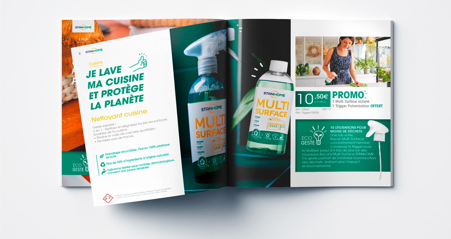 Catalogue de vente de produits stanhome avec sa nouvelle charte