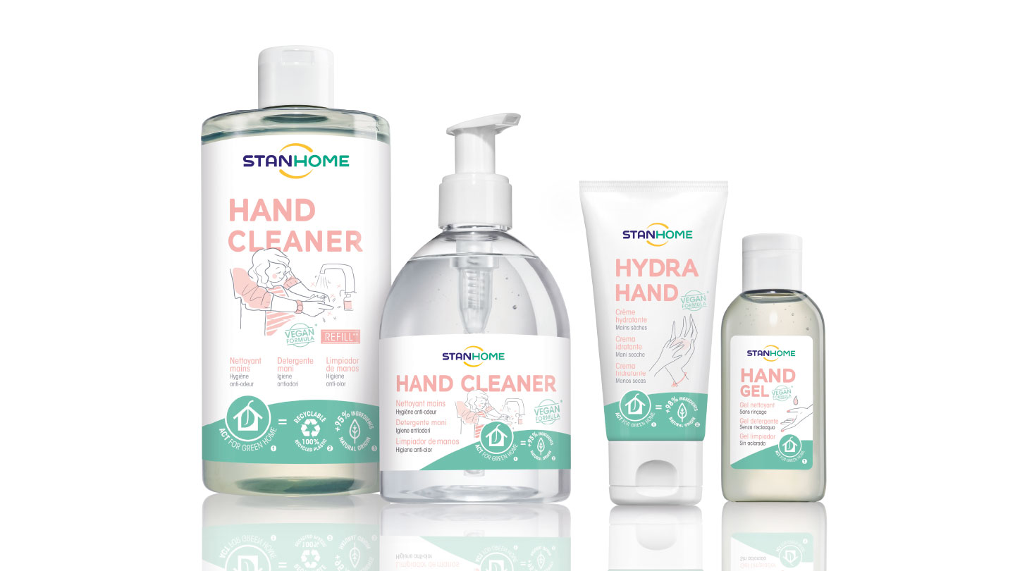 La gamme "main" de la marque de dermo cosmétique Stanhome Family
