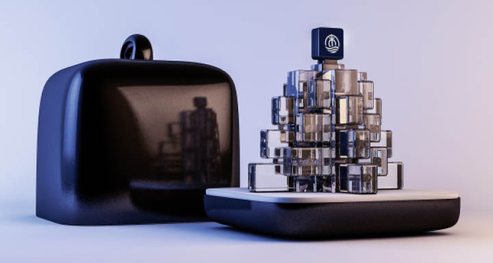 Packaging d'alcool chinois en 3D avec couvercle intérieur et exterieur