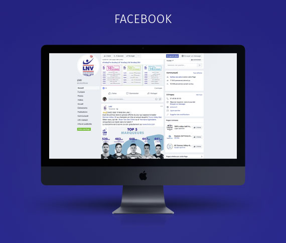 Gestion des comptes Facebook de la LNV