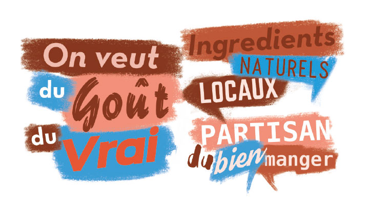 Identité et wording de l'identité de la marque raffolé