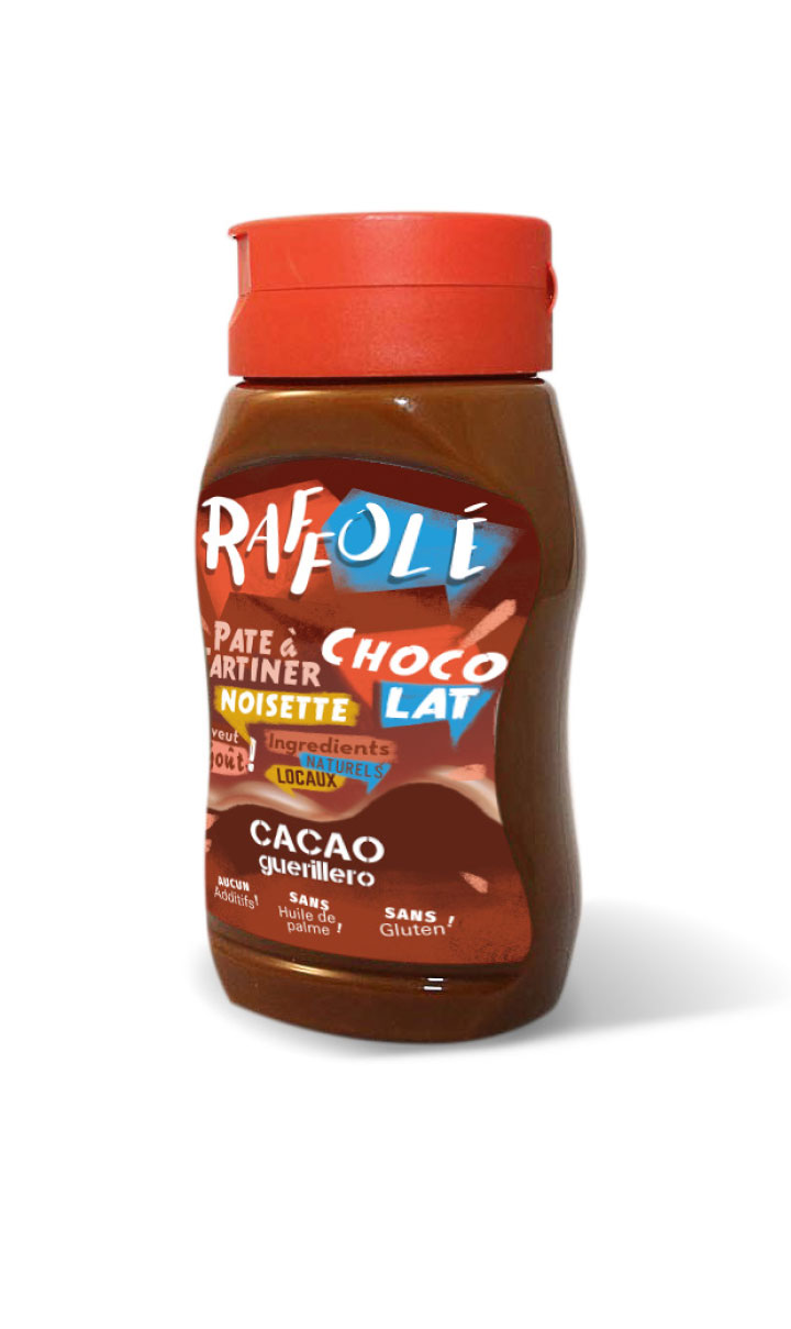 Packaging d'un tube de chocolat à tartiner